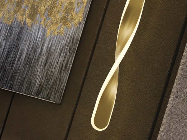 Подвесной светильник Twist 1L золотой от интернет-магазина IDODOM.RU