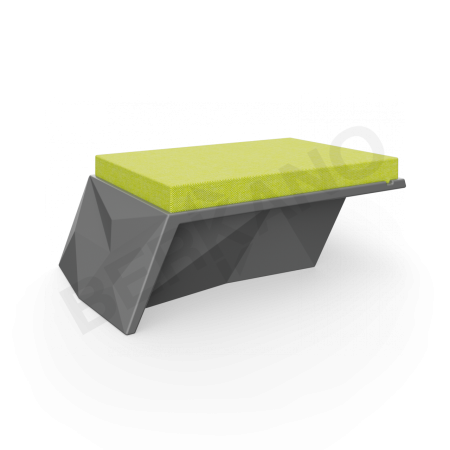 Угловой модуль Quaro с подушками Coal Black, Green