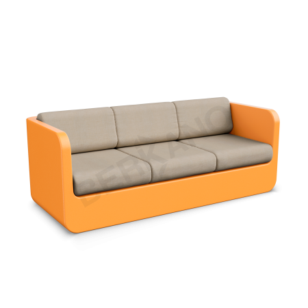 Диван Grace с подушками Orange, Bone Brown