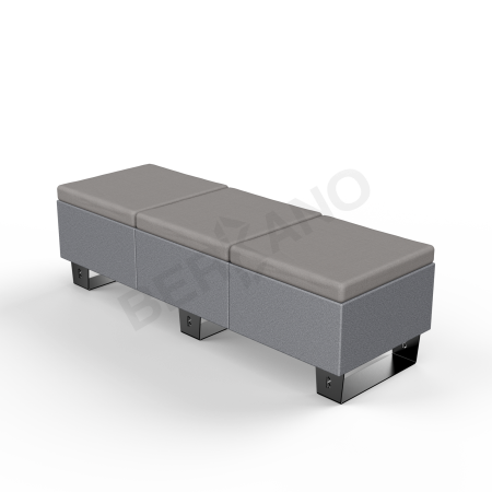 Скамейка Brick 180 Black Granite, Graphite