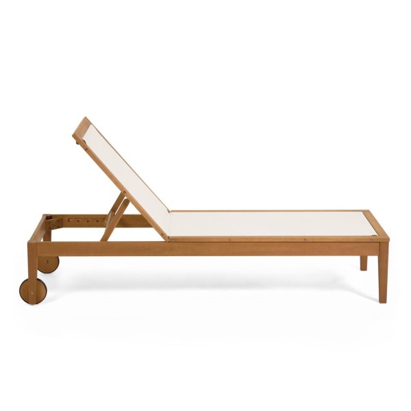 Шезлонг Caterin из эвкалипта бежевый от интернет-магазина IDODOM.RU