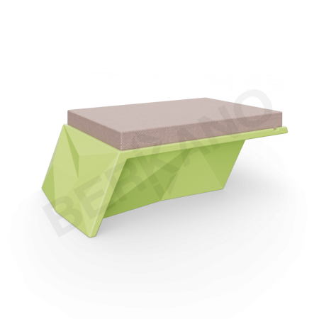 Угловой модуль Quaro с подушками Spring Green, Cappuccino