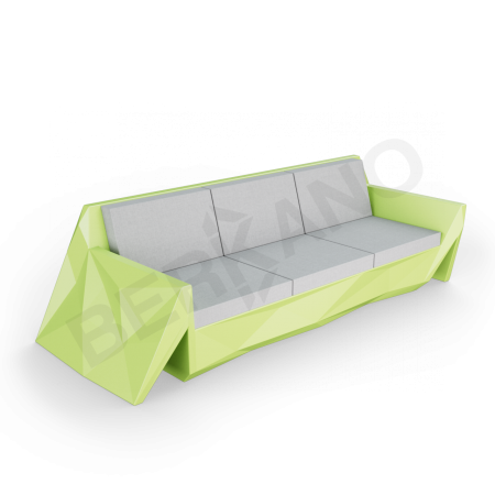 Диван Quaro с подушками Spring Green, Gray