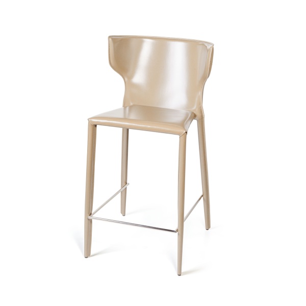 Стул полубарный Austin, кожа бежевый от интернет-магазина IDODOM.RU