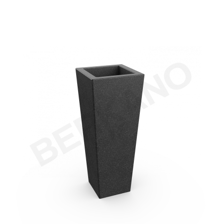 Кашпо Trapezio 100V DB Black Granite