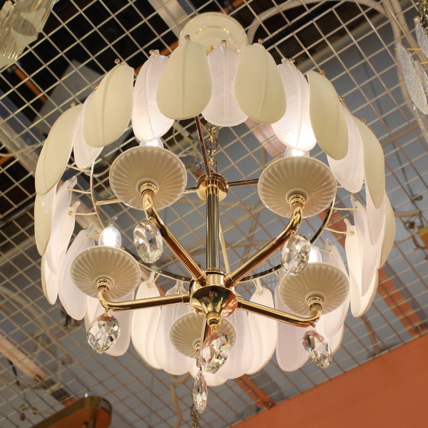 Люстра Cloyd BAHAMA-A C5 / ø50 см - бел.керамика (арт.10689) от интернет-магазина IDODOM.RU