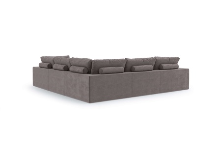 Диван Элизиум угловой 5 модулей - Оксфорд искусственная замша