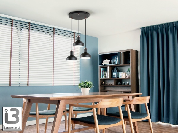 Irias Люстра 3L черный/медный D45 от интернет-магазина IDODOM.RU