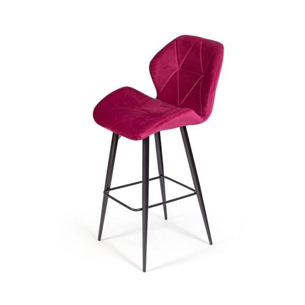 Стул барный Crystal, бархат винно-красный 16 от интернет-магазина IDODOM.RU