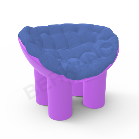 Кресло SLON Deep Violet, Navy