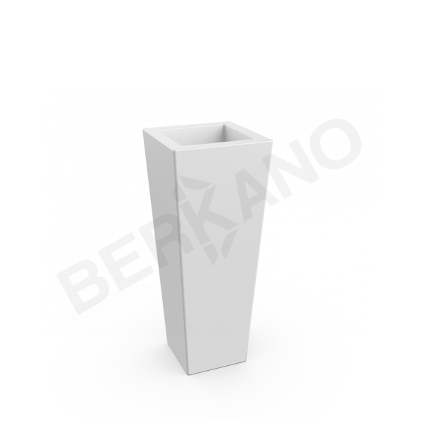 Кашпо Trapezio 100V DB Snow White