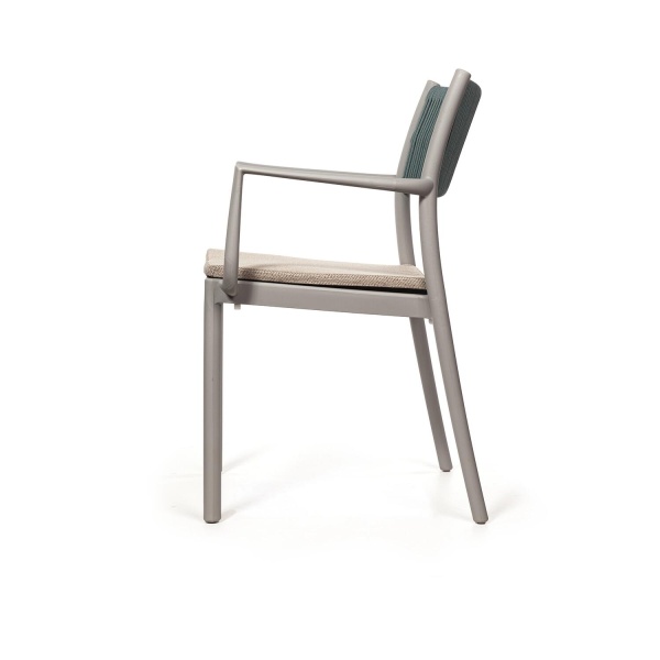 Стул Lars, пластик серый, с подушкой от интернет-магазина IDODOM.RU