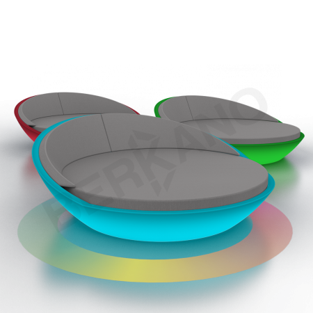 Шезлонг Riviera Snow White RGB E27 Умный дом, Graphite