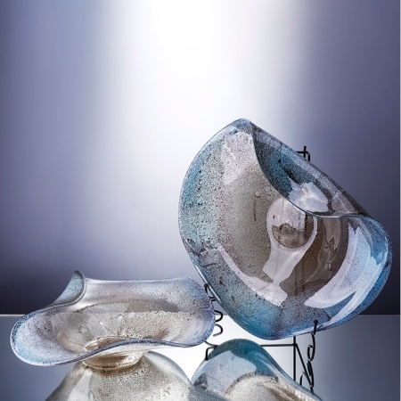Ваза Cloyd BOYOMA Vase / шир. 42 см - сер. стекло (арт.50036) от интернет-магазина IDODOM.RU