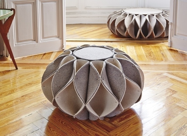 Пуф высокий Ruff Pouf Beige Ø70 от интернет-магазина IDODOM.RU