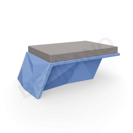 Угловой модуль Quaro с подушками Wave Blue, Graphite