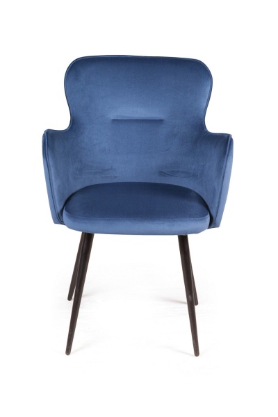 Стул с подлокотниками King, бархат синий 29 от интернет-магазина IDODOM.RU