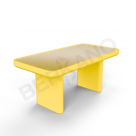 Стол Grace большой со стеклом Yellow