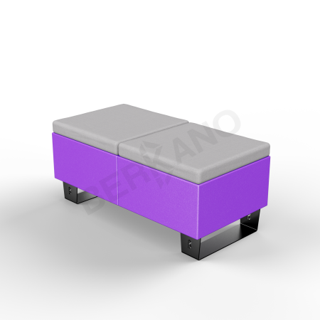 Скамейка Brick 120 Deep Violet, Gray