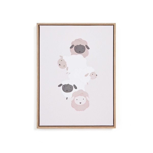 Картина Milu с бежево-белыми овцами, 40 х 30 см от интернет-магазина IDODOM.RU