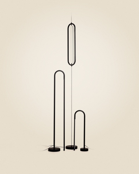 Потолочный светильник Bow из черного алюминия, Ø 16 см от интернет-магазина IDODOM.RU