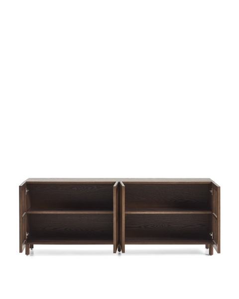 Сервант Beyla из ясеня с отделкой под орех от интернет-магазина IDODOM.RU