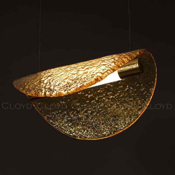 Подвесной светильник Cloyd CARUDO P1 / золото - янтарн. стекло (арт.11349) от интернет-магазина IDODOM.RU