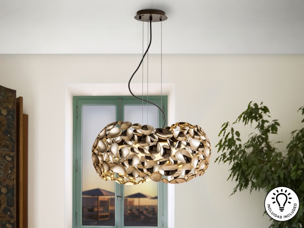 Подвесной светильник Narisa Ø47 5L розовое золото от интернет-магазина IDODOM.RU