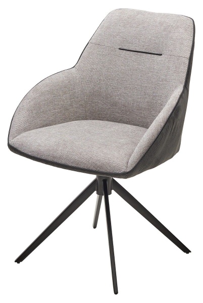 Стул Levante ткань комби серый, поворотно-возвратный механизм 360 градусов от интернет-магазина IDODOM.RU