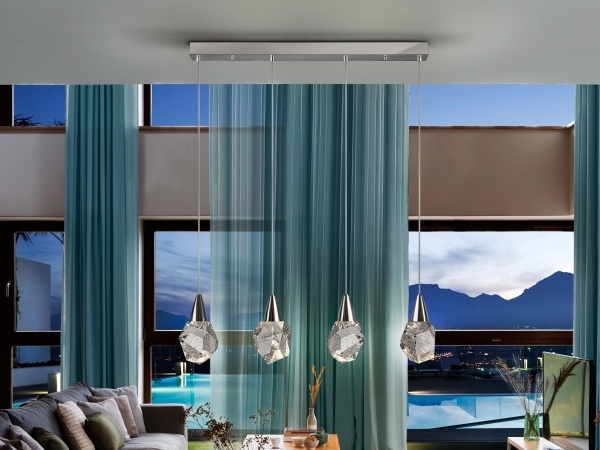 Люстра Aquaria 4L хром от интернет-магазина IDODOM.RU