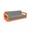 Диван Quarter lounge с подушками оранжевого цвета, аксессуар серого цвета