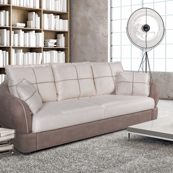 Napoli (Неаполь) диван-кровать прямой, замша от интернет-магазина IDODOM.RU