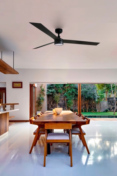 Потолочный вентилятор CRUISER XL Ш1600mm черный 3 PALAS 18W LED CCT DIM от интернет-магазина IDODOM.RU