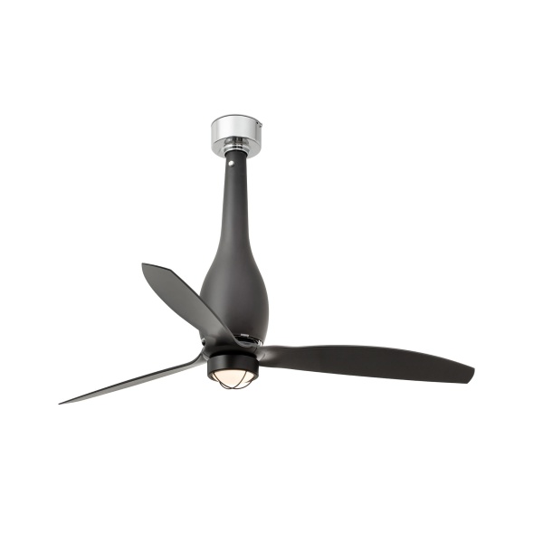 Потолочный вентилятор Eterfan матовый черный 128 см от интернет-магазина IDODOM.RU