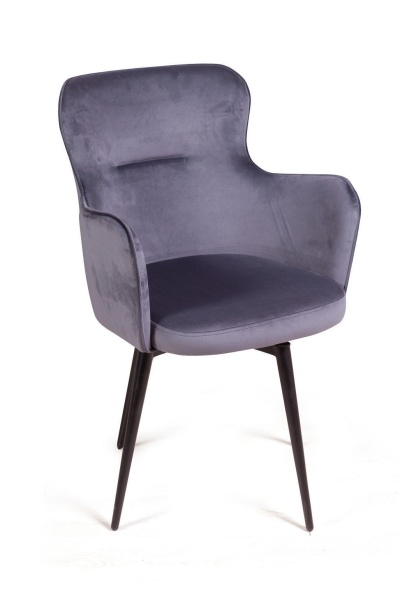 Стул King, поворотный на 90 градусов, функция возврата, антишум, бархат серый 27 от интернет-магазина IDODOM.RU