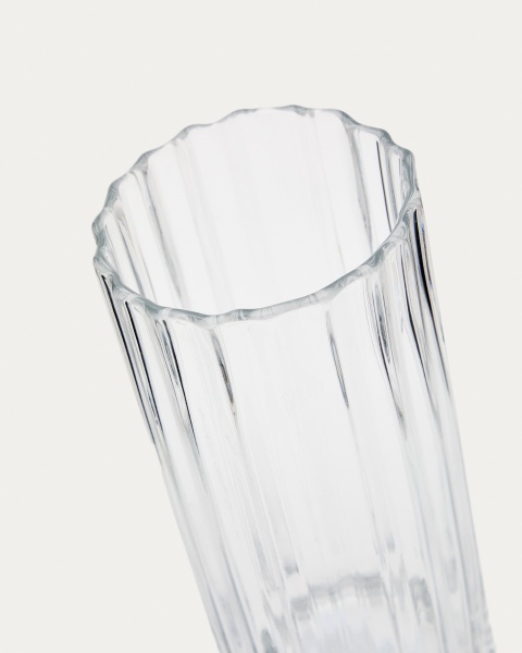 Ваза Neblan прозрачная стеклянная 25,5 см от интернет-магазина IDODOM.RU
