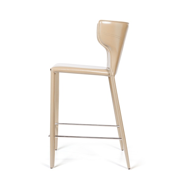 Стул полубарный Austin, кожа бежевый от интернет-магазина IDODOM.RU