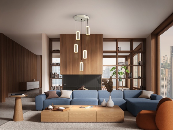 Alfara Подвесной светильник 5L кремовый D35 от интернет-магазина IDODOM.RU