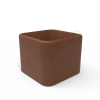 Кашпо Cubo 60 коричневого цвета