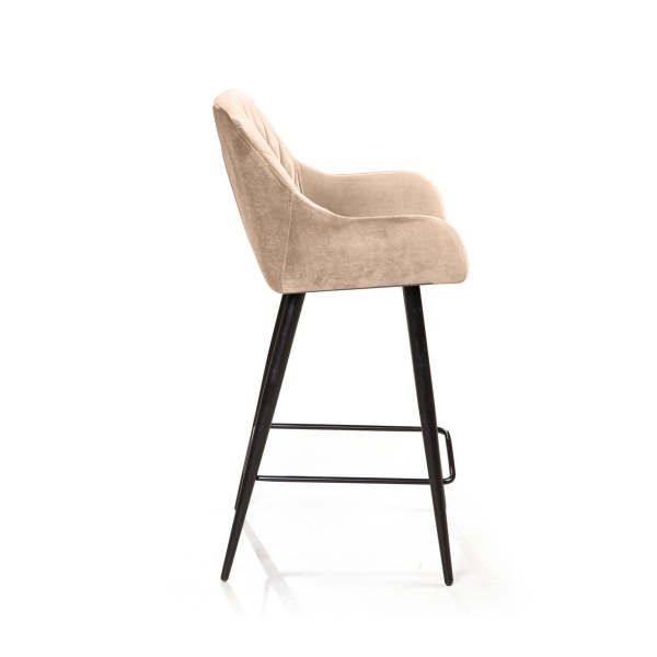 Стул полубарный Robert, бархат бежевый 5 от интернет-магазина IDODOM.RU