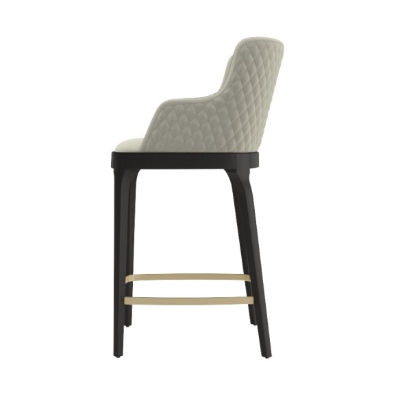 Кресло полубарное Magda, массив бук, велюр бежевый от интернет-магазина IDODOM.RU