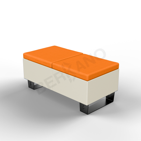 Скамейка Brick 120 Bone Brown, Orange