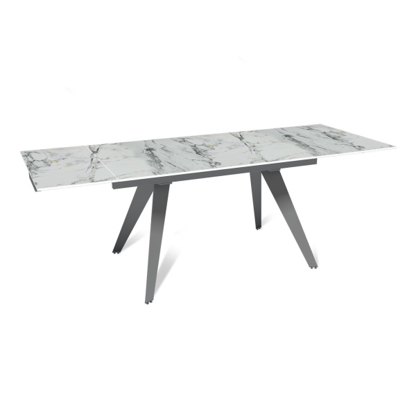 Стол раскладной Rhein (140+40+40), керамика глянцевая Ice Jade от интернет-магазина IDODOM.RU