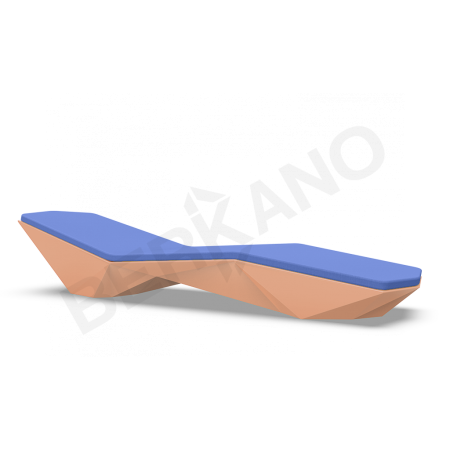 Шезлонг Quaro с подушками Terracotta, Navy