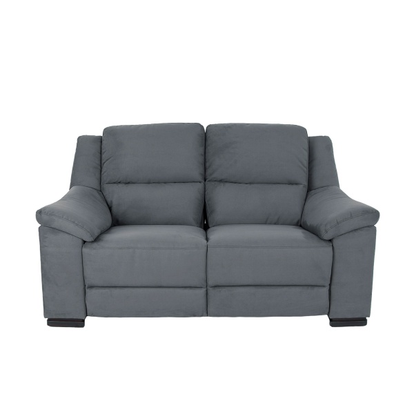 Двухместный диван с реклайнером 6266 из темно-серой ткани от интернет-магазина IDODOM.RU