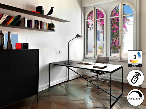 Esino Настольная лампа1L черная от интернет-магазина IDODOM.RU