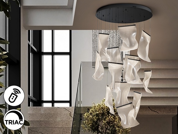 Velos Люстра 13L черная DIMABLE от интернет-магазина IDODOM.RU