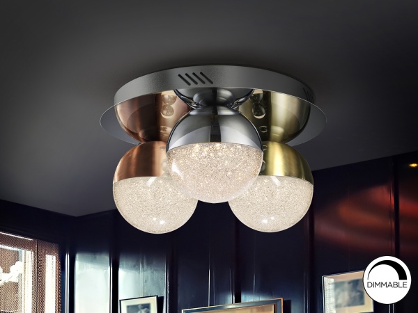 Потолочный светильник Sphere 3L Ø30 разноцветный DIM от интернет-магазина IDODOM.RU