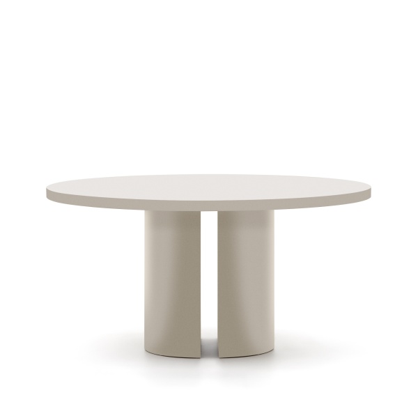 Круглый стол Nealy из лакированного МДФ в отделке экрю, Ø 150 см от интернет-магазина IDODOM.RU