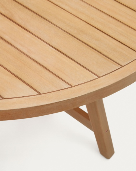 Urgell Круглый уличный стол из массива эвкалипта Ø 130 см от интернет-магазина IDODOM.RU